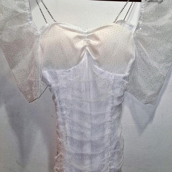 White mini bodycon dress - Picture 5 of 6